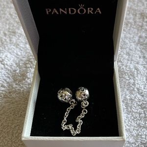 Pandora Band of Hearts chain stopper.
